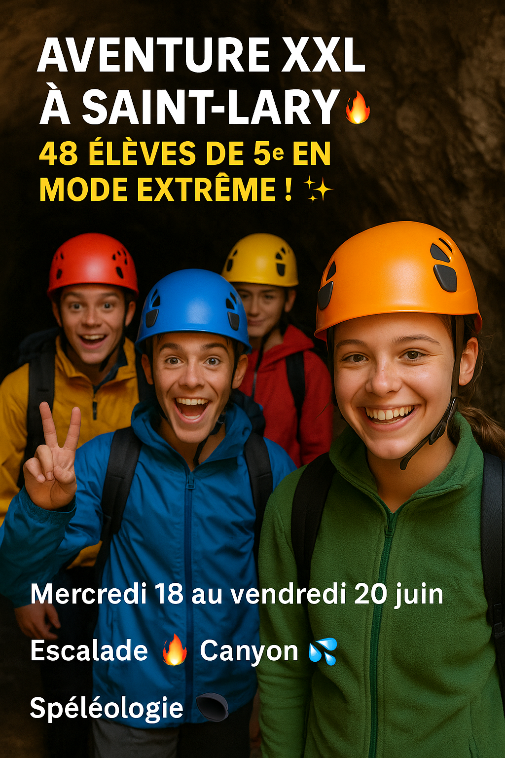 Aventure souterraine à Saint-Lary