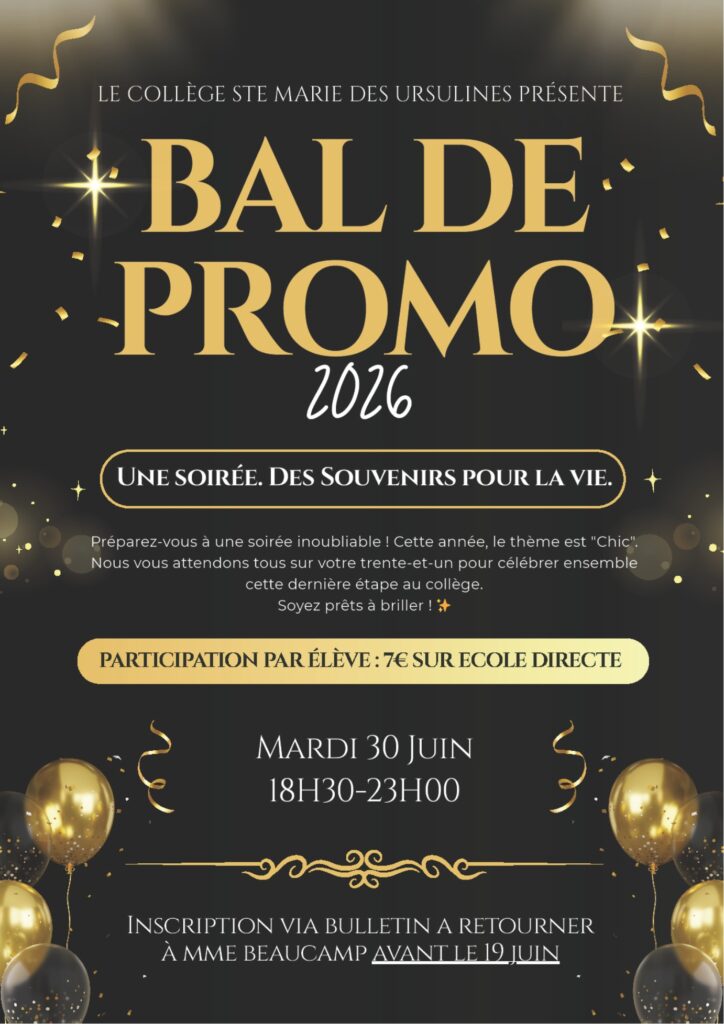 affiche bal promo